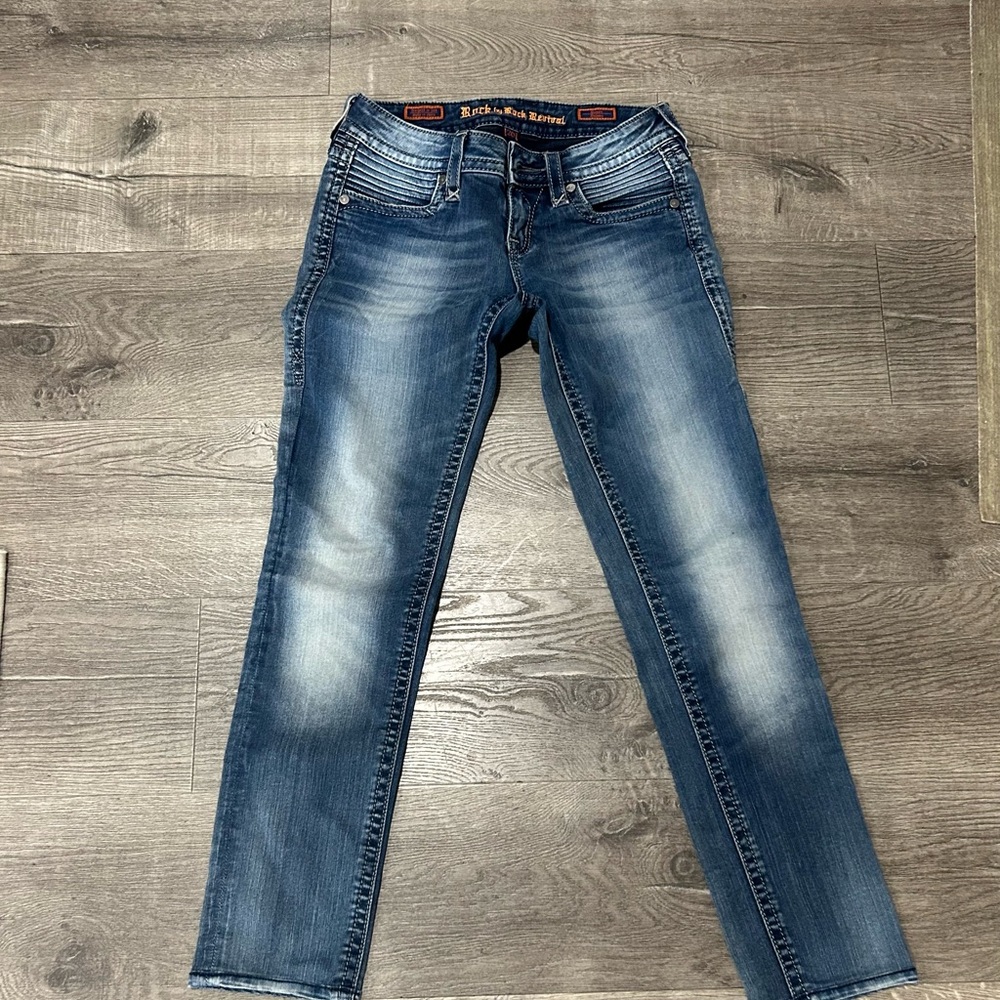 Rock Revival Dark Blue Skinny Jeans